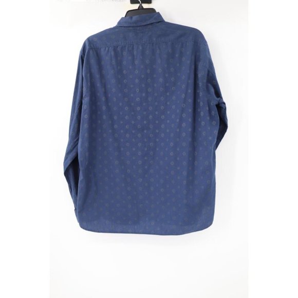 Alex Mill Shirt Mens Large Long Sleeve Button Up Cotton Blue Printed casual - Picture 9 of 13